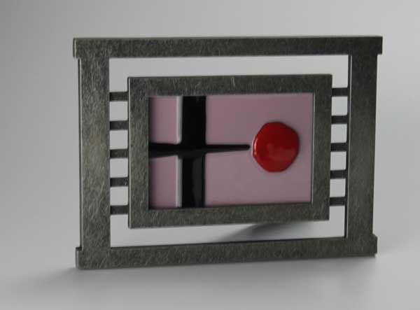 Zen, an Asian-influenced fused glass piece by Diane C. Taylor